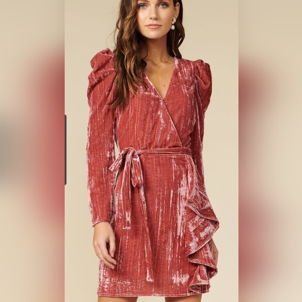 ADELYN RAE PRISCILLA PARTY DRESS Faux WRAP size Small